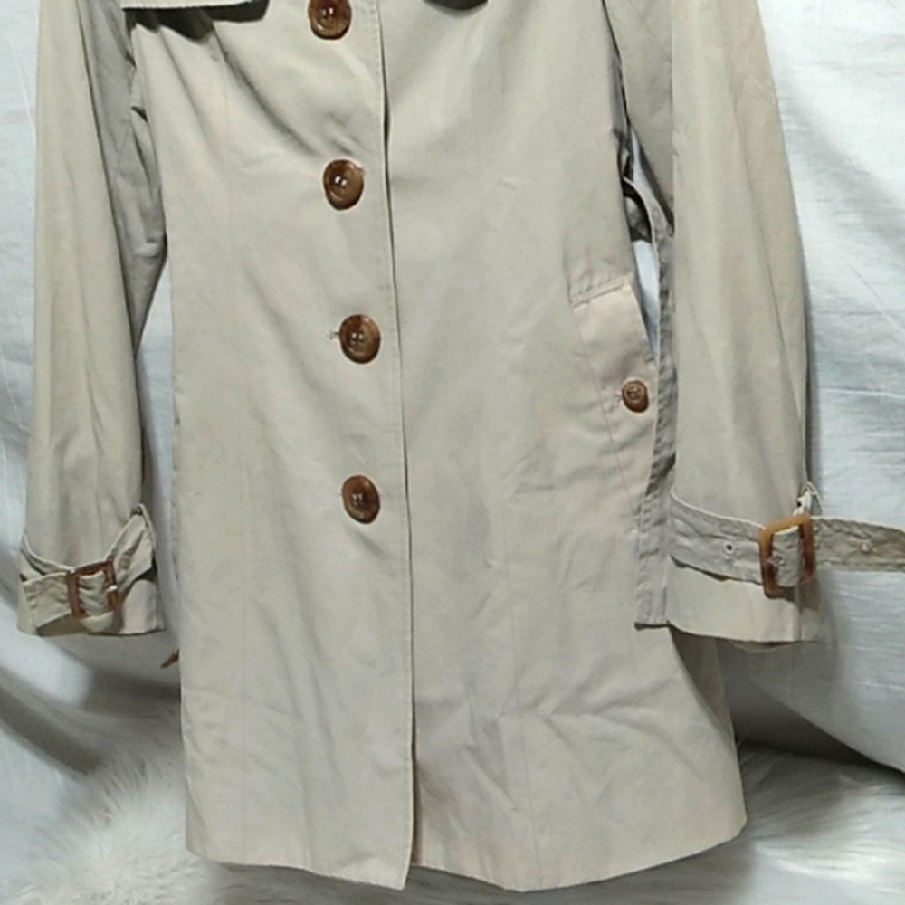 (D-6) SALE! IORI Lovely Long Coat Sz.M Extremely Light Mark On Shoulder - Picture 3 of 13